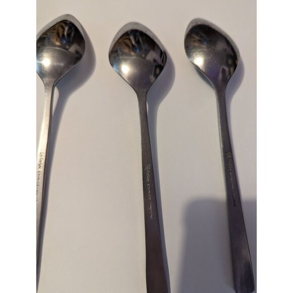 VTG CARLYLE Hong Kong stainless cameo pattern lot 3teaspoons replacement - Picture 7 of 9